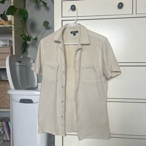 Express Cream Button-Up Shirt